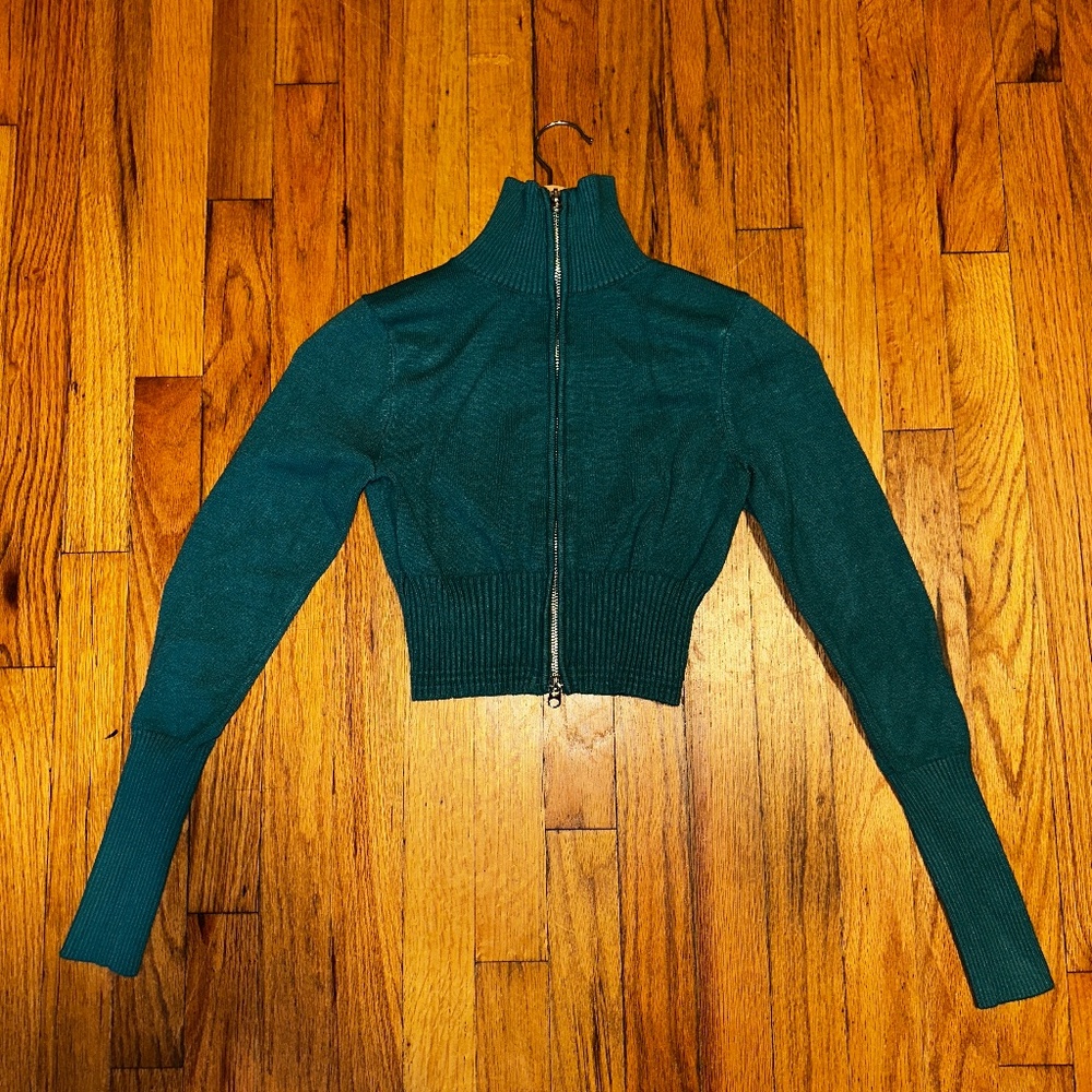 Urban Outfitters Everleigh Two-Way Zip-Up Cardigan - Size Small